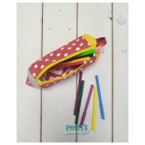 Ръчно изработен несесер за ученически принадлежности МОЛИВ Ръчно изработен несесер за ученически принадлежности МОЛИВ