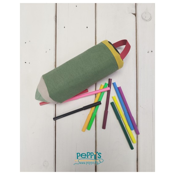 Ръчно изработен несесер за ученически принадлежности МОЛИВ