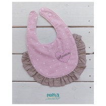 Персонализиран бебешки лигавник (100% памук) Персонализиран бебешки лигавник (100% памук)