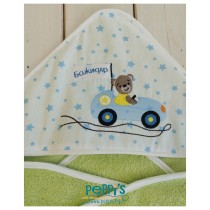 Персонализирана бебешка хавлия с качулка (100% памук)