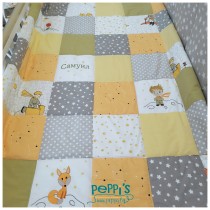 Персонализирана бебешка кутия “Малкият принц” – одеяло, чаршаф и калъфка с име