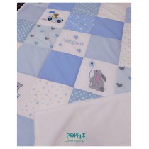 Бебешко одеяло с име - персонализиран подарък за бебе