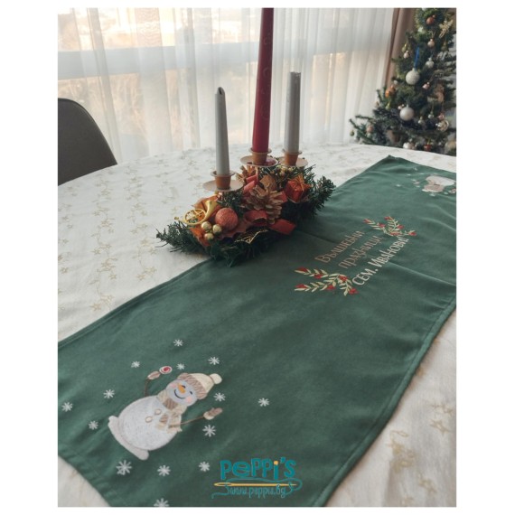 Ръчно изработени коледни тишлайфери с бродерия и персонален надпис