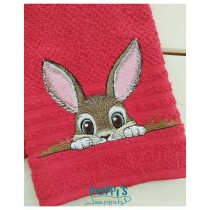 Кухненска кърпа с бродерия Великденски заек Кухненска кърпа с бродерия Великденски заек