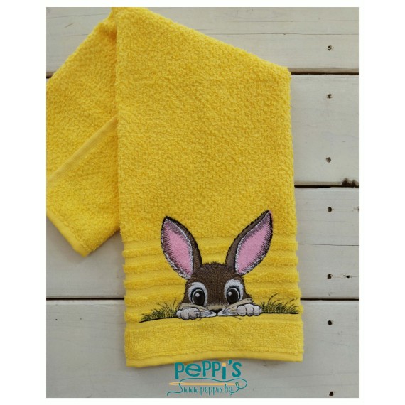 Кухненска кърпа с бродерия Великденски заек Кухненска кърпа с бродерия Великденски заек