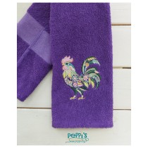 Кухненска кърпа с бродерия  Великденски Петел