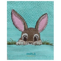 Кухненска кърпа с бродерия  Великденски заек