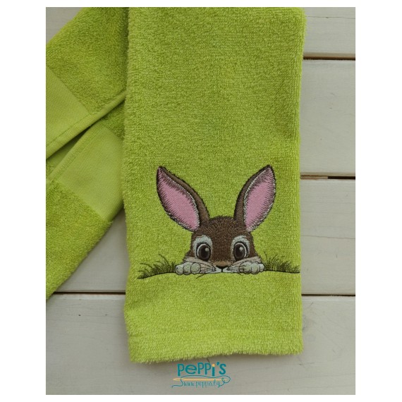 Кухненска кърпа с бродерия Великденски заек Кухненска кърпа с бродерия Великденски заек