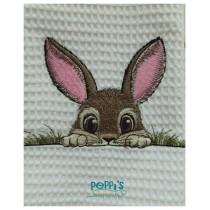 Кухненска кърпа с бродерия  Великденски заек