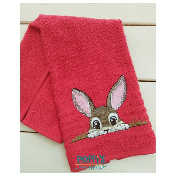 Кухненска кърпа с бродерия Великденски заек Кухненска кърпа с бродерия Великденски заек