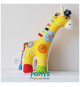 Персонализирана текстилна дрънкалка Жираф